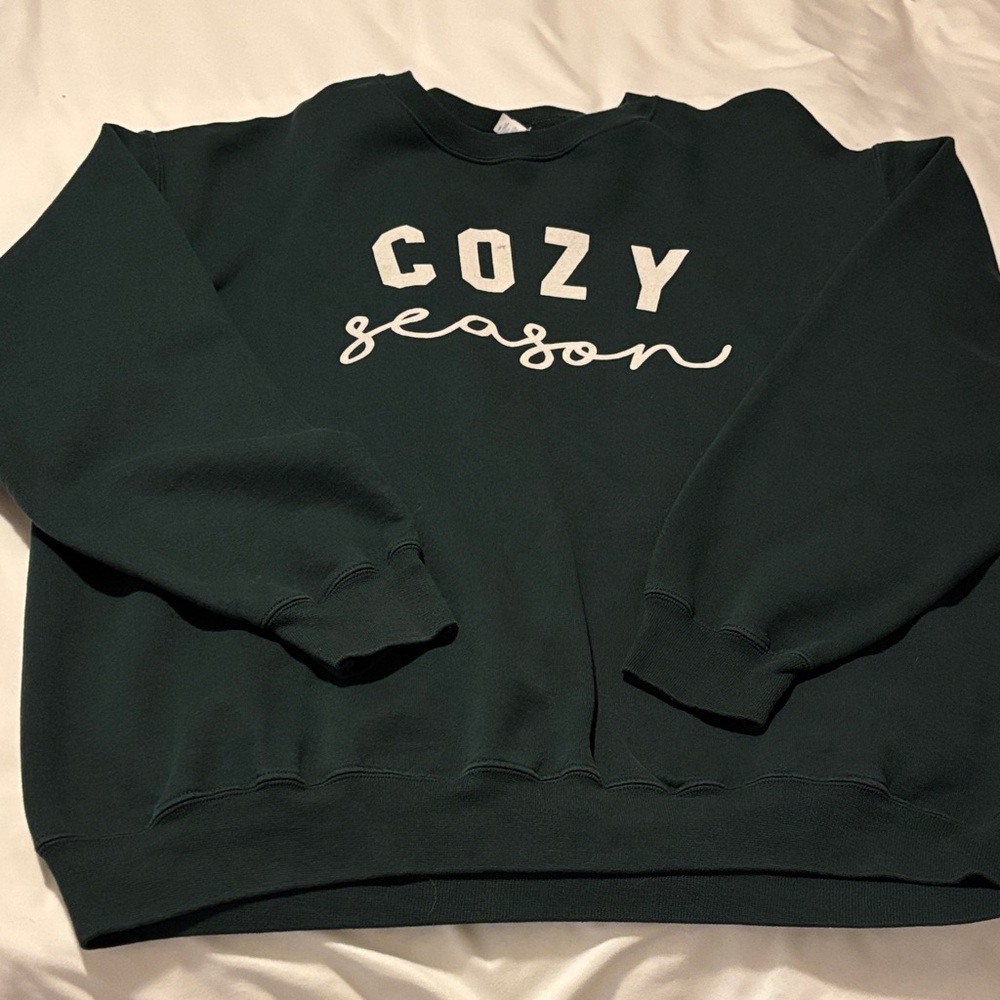 Cozy Season Green Sweater